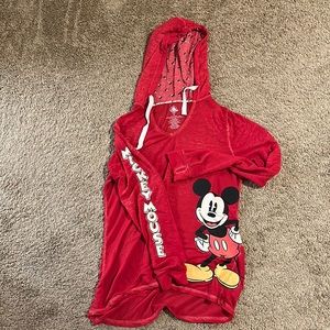 Long sleeve hooded Mickey shirt